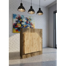 Resital Ledli Karşılama Bankosu G-90 Cm Ofis Kasa Resepsiyon Masası Banko-002-2-6