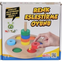 Kr136 Renkli Halka Eşleştirme Oyunu Çok  Renkli