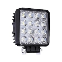 16 Ledli Çalışma Lambası Kare Off Road 12v-24v