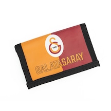 Galatasaray Parçalı Suni Deri Cüzdan Sarı - Kırmızı