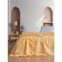 Pamela Çift Kişilik Battaniye 200x220 Cm Sarı