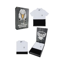 Beşiktaş Polo Yaka Çocuk T-shirt + Ahşap Kutulu 001
