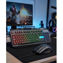 Işıklı Mekanik Gaming Klavye Ve Fare Seti Uczzzpg8018klavyeeeee1-1