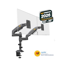 Nb Ergonomic Nb H180 Yeni 17-35" Çift Kol Amortisörlü 2-9 Kg Monitör Standı 2026 Versiyon
