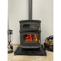 Fs-034 Altara Premium Lüx 3 Camlı Kuzineli Soba