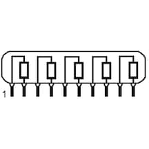 4.7K 5R 10Pin Sıra Direnç Resistor Network Sıp (50 Adet)