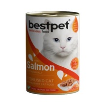 Bestpet Somonlu Kısırlaştırılmış Yetişkin Konserve Kedi Maması 400 Gr