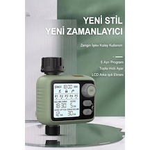 Otomatik Bahçe Sulama Zamanlayıcısı - 5 Programlı Lcd Ekranlı Akıllı Sulama Sistemi Ipx5 Su Geçirmez