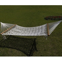 Bilenhamak Çift Kişilik Düğümsüz Lüks Hamak (120 Cm Genişlik) Beyaz