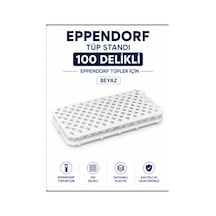 Eppendorf Tüp Standı 100 Delikli - Beyaz