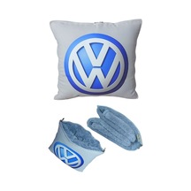 Wolksvogen Baskılı Battaniyeli Opsiyonel Yastık