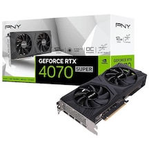 Pny NVIDIA GeForce RTX 4070 Super VERTO Overclocked VCG4070S12DFXPB1-O 12 GB GDDR6X 192 Bit Ekran Kartı