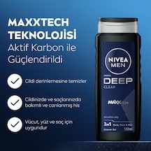 Men Erkek Deep Dimension Duş Jeli 500ml Ve Roll-on Deodorant Derma Control Clinical 50ml,ter Koruma Diğer