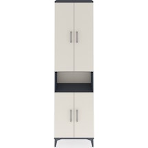 Arges Dolap 5 Raflı 4 Kapaklı 60x30x221 Antrasit-aytaşı Antrasit