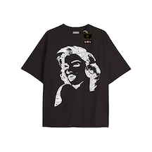Flood Of Style Siyah Oversize T-shirt Kız Özel Tasarım