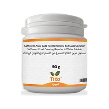 Safflower Aspir Gıda Renklendiricisi Toz Suda Çözünür 50 G