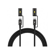 Tr T2ın1c 240w Led Fener Ve Alevsiz Çakmak Fonksiyonlu Type-c To Type-c Şarj Ve Data Kablosu 1.2 Metre Siyah Genel 33940276