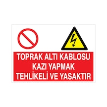 Önce Iş Güvenliği Uyarı Tabelası - 20x30 Foreks - Ig31