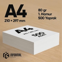 İnformal Fotokopi Kağıdı Premium Kalite A4 80 Gr 500 Yaprak