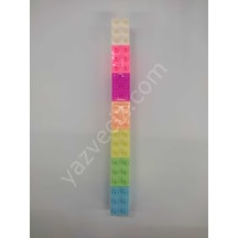 6Lı Lego Desenli Fosforlu Kalem Seti