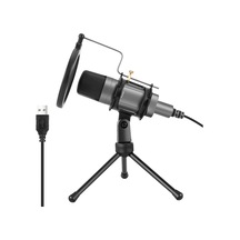 Mufunye Usb Mikrofon Bilgisayar Masaüstü Bilgisayar Mikrofonu Tripod Standlı Kondenser Mikrofon Şok Montajı