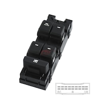 Cam Açma Düğmesi Sol Hyundai İ20 14 Dörtlü 18 Pin