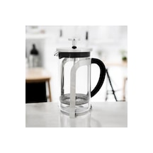 French Press Kahve Ve Çay Demleme Makinası 600 Ml Gri French Press Diğer