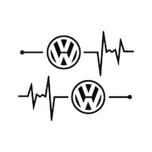 Volkswagen İçin Uyumlu Aksesuar Nabız Sticker 30 12 Cm