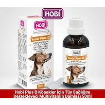 Hobi Plus B Köpekler İçin Tüy Sağlığını Destekleyici Multivitamin Damlası 50 Ml Biyotin Ve Çinko İçeren Tamamlayıcı Yem