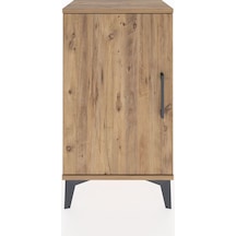 Arges Komodin 2 Raflı Tek Kapaklı 44x30x80 Çam-çam Çam