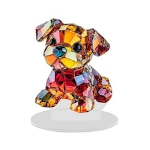 Opulentliving 2d Akrilik Köpek Süsü Suntek Tema Partisi Masa Orta Parçası 16,9x21 Cm 16,9 Cm X 21 Cm