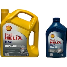 Shell Helix HX6 10W-40 Motor Yağı 4 L + HX7 10W-40 Motor Yağı 1 L