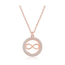 Casera's Gümüş Rose Minik Sonsuzluk Kadın Kolye Csr2183351 Gümüş