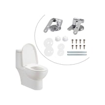 Xianwen Suntek Tuvalet Kapağı Menteşeleri Fikstür Seti Evrensel Gümüş