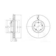 DELPHI BG4006 FREN DİSKİ ÖN TRANSIT V184 06- TRANSIT V347 06- ARK