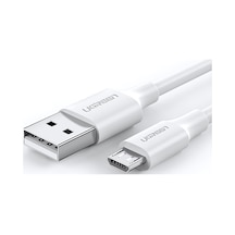 Ugreen Usb-a To Micro Usb Hızlı Şarj Kablosu 0,5 Metre, Beyaz, 60140
