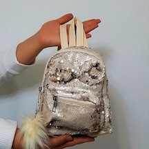 Fiyra Crn Krem Pullu Kız Çocuk Sırt Çantası 16cmx20cmx10cm Krem