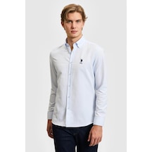 U.s. Polo Assn. Gox026y Açık Mavi Erkek Gömlek Pu-8946