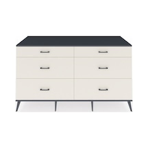 Kronos Konsol 6 Çekmeceli 176x59x99 Çam-antrasit/aytaşı Antrasıt/aytası - Atlas Çam