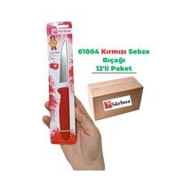 Sürbisa 61004 Sebze Bıçağı Kırmızı 1 Koli 12 Adet Çok Renkli