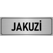 Metal Yönlendirme Levhası, Departman Kapı İsimliği Jakuzi 10x20 cm Gümüş Renk