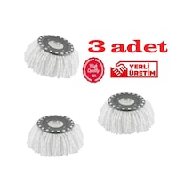 Safir Wermoplast Yedek Mikrofiber Vileda Mop Ucu Başlığı 3 Adet