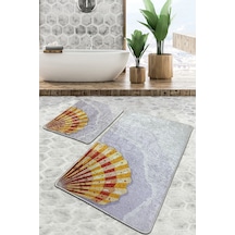Concha Banyo Halısı Djt 2 Li Set Çok Renkli