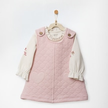 Andywawa Floral Dreams Kız Bebek Elbise Takım Ac27019 Pembe