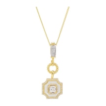 5mm Kare Zirkon Taşlı Beyaz Mineli Gold Rengi Gümüş Kadın Kolye Gold 5mm Kare Zirkon Taşlı Beyaz Mineli Gold Rengi Gümüş Kadın Kolye Gold