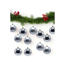 Waldern 6 Cm 12li Top Gümüş 6mat6parlak