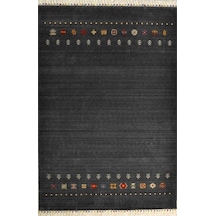 Hoom Rugs Wool Funky 804 Antrasit Klasik Salon Halısı