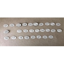 Universal Plastik Koltuk Numarası 1-23 Arası 48 Adet