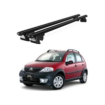 Venüs Citroen C3 Xtr 2004-2008 Uyumlu Siyah Ara Atkı Port Bagaj Tavan Barı