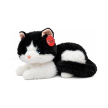 36 Cm Peluş Sesli Kedi Oyuncak, 4 Asorti Renk Seçenekli Yumuşak Kedi Peluşu, Ses Efektli Çocuk